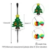 Acessórios para fumantes árvores de natal Clipe de vidradica de metal Tubos de aço inoxidável Dab Dabbers Presentes de Natal