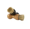 Gourd Shape Shoe Clean Hair Brush Oiled Polishing Ash Removal Cleaning Beech Brush Furniture Sundries Ground Cleans Brushes SN4159