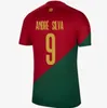 2022 2023 Portugal Soccer Jerseys Bruno Fernandes Diogo J. Danilo Portuguesa 23 23 Joao Felix Football Shert Bernardo Portugieser الرجال Kids Kids مجموعات موحدة Camisa