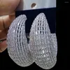 Hoop Earrings GODKI 2022 Luxury Bold Statement For Women Wedding Cubic Zircon DUBAI Bridal Round Circle