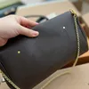 Kadın Çanta Tasarımcısı Çantalar Favori Crossbody Çanta Kahverengi Çiçek Deri Tek Omuz Çantası