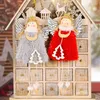 Decorações de Natal 2022Cristmas artesanato artesanal Plexh Angel Girl Doll Pingente Tree pendurada Ornamentos Ano Brinquedo de presente de Natal