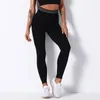 Leggings met dames hoge taille compressie panty's sportbroek push -up lopende vrouwen gym fitness naadloos buikregeling rekbaar