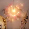 Strings 2022 Lighting USB Feather Fireworks Lamp String Decoration Light Outdoor Courtyard Decorations #3J09