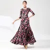 Stage Wear Sexy Women Ballroom Dance Dress Abiti moderni per adulti Costume da valzer standard nazionale