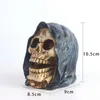 Decorative Objects Figurines Resin Skull for Halloween Human Head Skeleton Statue Collectible ation Home Party Horror Props 220915