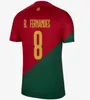 2022 Portuguesa Joao Felix Futbol Formaları Ruben Neves Bernardo Bruno Ronaldos Fernandes Portugieser 23 Portekiz Futbol Gömlek Çocuk Kiti / Erkek Kadınlar Cr7 Setleri