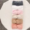 Neugeborenen Baby Stirnband Für Mädchen Plüsch Lamm Wolle Kinder Turban Baby Bögen Weiche Nylon Kinder wärmer Kopfbedeckung Haar Zubehör