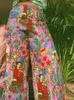 Spodnie damskie Capris Wannathis Bohemia Drukuj luźne spodnie spodnie seksowne w talii letnia moda swobodna kobieca wzór spodni vintage projekt 220916