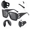 Солнцезащитные очки с буквой B, маленькие квадратные женские солнцезащитные очки 2022, модные, с большой оправой, солнцезащитные очки для мужчин в стиле ретро, Zonnebril Dames, металлический логотип