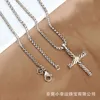 Necklace Dy Cross Men Women Luxury Designer x Thread Pendant Fashion Line Retro Wear Necklaces Birthday Gift7361608