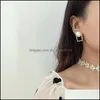 Stud 925 Sier Needle Dongdaemun Trendy Simple Glossy Pearl Stud Earring Wild Temperament Girl Earrings 45 T2 Drop Delivery 2021 Jewelr Dhr9p