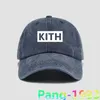 قبعات الكرة الكلاسيكية الأبيض مربع شعار KITH البيسبول 2022 الرجال النساء عالية الجودة مظلة قماش قابل للتعديل الرياضة القبعات