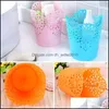 Desk Drawer Organizers Hollow Flower Brush Storage Pen Pencil Pot Holder Container Desk Organizer Office Decoration Gift 7 Colors Dr Dhcga