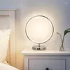 Plafoniere Artist Chrome Silver Lampada a LED Decorazione di nozze moderna Lampada da scrivania Camera da letto Comodino