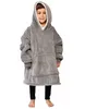 Barn hoodie utomhus vinter huva rockar varm sned huva robe badrock tröja fleece pullover filt för barn FY7956 P0916