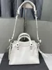 Top véritable moto sac femmes luxe mode épaule cool fille crossover rose Mini cire noir argent broche blanc sac femmes épaules sacs sac à main