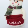 Christmas Santa Claus Snowman Decor Plush Doll Holiday Xmas Decorations Handmade Gift Elf figur XBJK2209