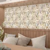 Wallpapers Modern Flower Pattern Self-Adhesive Wallpaper Living Room Background Furniture Sticker DIY Home Decoration Solid Color