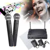 Microphones Dual VHF Professional Handheld Wireless Microphone Mic System with Receiver For Kareoke microphone Party KTV Studio T220916