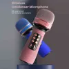 Microfones WS-898 Bluetooth Handheld Microfone sem fio Karaoke Double Speaker Mic Player Mic Player cantando para iOS Android Smart TV T220916