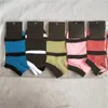 Sports Socks Adult Cotton Short Ankel Socks Basketball Soccer Teenagers Cheerleader Sock med taggar FY7198 916