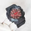 100 Fashion Quality Watch Relogio Hot 100 masculino imperméable GA GA Men's Wristwatch Sport Dual Display GMT Digital LED Reloj Hombre Army Military