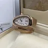 Luxury Lady Bransoletka Kobiety oglądają złotą węża zegarki Top Brand Diamond Stal Stal ze stali nierdzewnej dla kobiet świąteczne walentyn 198g