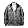 Мужские куртки стеганое пальто мужчина плюс размеры одежда зимняя толстая куртка мужская мода хип -хоп уличная одежда негабаритная мотоцикл