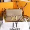 Taschen Herme Leder Designer-Tasche Hong Kong Brand 2022 New H-Button Bag Temperament Leder Lady Tofu eins