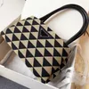 evening bag Designer Tote Bag Shoulder Bags Women Handbag Quality Messenger Handbags Original Fabric Purse Leather Handle Triangular Metal