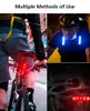 ضوء تحذير أحمر وأزرق متعدد الوظائف شحن دراجة ليد LED كتف مقاوم للماء مصباح خوذة