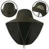 BERETS EVERS UPF50 Cappello da sole per uomini uomini Braccia a maglie mozzafiato con lembo del collo lungo la durata di cappelli da pesca escursionistici