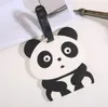 Creative PVC Panda Bagage Tag Porte-clés Party Favor Portable Cartoon Voyage Étiquette Porte-clés SN4158