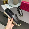 High-quality women's brand name casual shoes Designer fashion leather with drill buckle Fisherman Shoes Comfortable driving shoes Flat size 35-41 with box