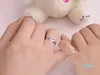 2022 new Fashion ture 925 pure sterling silver wedding couple rings man and momen luxury styles silver ring jewelry model top qual7469822