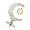 Party Decoration Ramadan Eid Moon Decor unik tr￤ Mubarak Dekorationer bordsprydnad