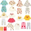 Zestawy odzieży Koreańska marka Ubrania dla dzieci jesień chłopcy T-shirty Pantoon Cartoon Toddler Bluza dziewczęta butique stroje niemowlęce dzieci 220916