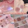 Lidschatten Hudamoji Lidschatten-Palette Extreme Rose Quartz 18 Farben Matte Flash INS Einfach zu Make-up Kosmetik Maquillaje TSLM1