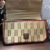 이브닝 백 가방 바게트 크로스 바디 여성 플랩 숄더 백 캔버스 골드 메탈 핸드백 지갑 패턴 자수 고품질 분리형 한