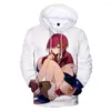 Herrtröjor mode roman Vtuber Ange Katrina 3D Tryckt hoodie faller sportkläder kvinnor/män The Hooded Kawaii Kids Streetwear Anime