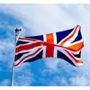 Reino Unido Bandera de Reino Unido 3x5 Ft Colores vibrantes Cabecera de lona de poliéster y serie de ojales de latón de doble costura Impreso la bandera británica al aire libre