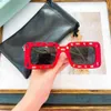 2022 새로운 패션 스퀘어 오프 포치 홀 디자인 선글라스 숙녀 흰색 직사각형 아세테이트 눈 안경 남자 힙합 안경 UV400