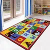 Tapis 6 styles 3 tailles durables doux antidérapants imprimés forme carrée enfants tapis modèle de maison moderne