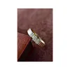 220913004 Sidoren Ring kvinnors smycken Stipes Diamond Simple Design AU750 18K gul guld stilfull pojkig winkle