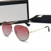 2022 Brand design Sunglasses women men designer Fashion metal Oversized sun glasses vintage female male UV400