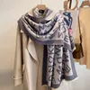 Warm Women Scarf Winter Cashmere Shawl Wraps Pashmina Blanket Letter Print Scarves Bufandas Female Foulard Neckerchief