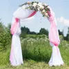 Party Decoration Gauze Chiffon Wedding Arch Drape Fabric Draping Curtain Outdoor Garden Drapery Ceremony