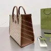 модная сумка-тоут дизайнерская двойная буква большой емкости сумки для покупок женская модная сумка через плечо высокого качества 659983