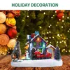 Dekoracje świąteczne kolorowe światła LED świąteczne Święta Święta Lumowatous Figurines Battery działające pulpit krajobrazowy ornament Navidad Home Decor 220916